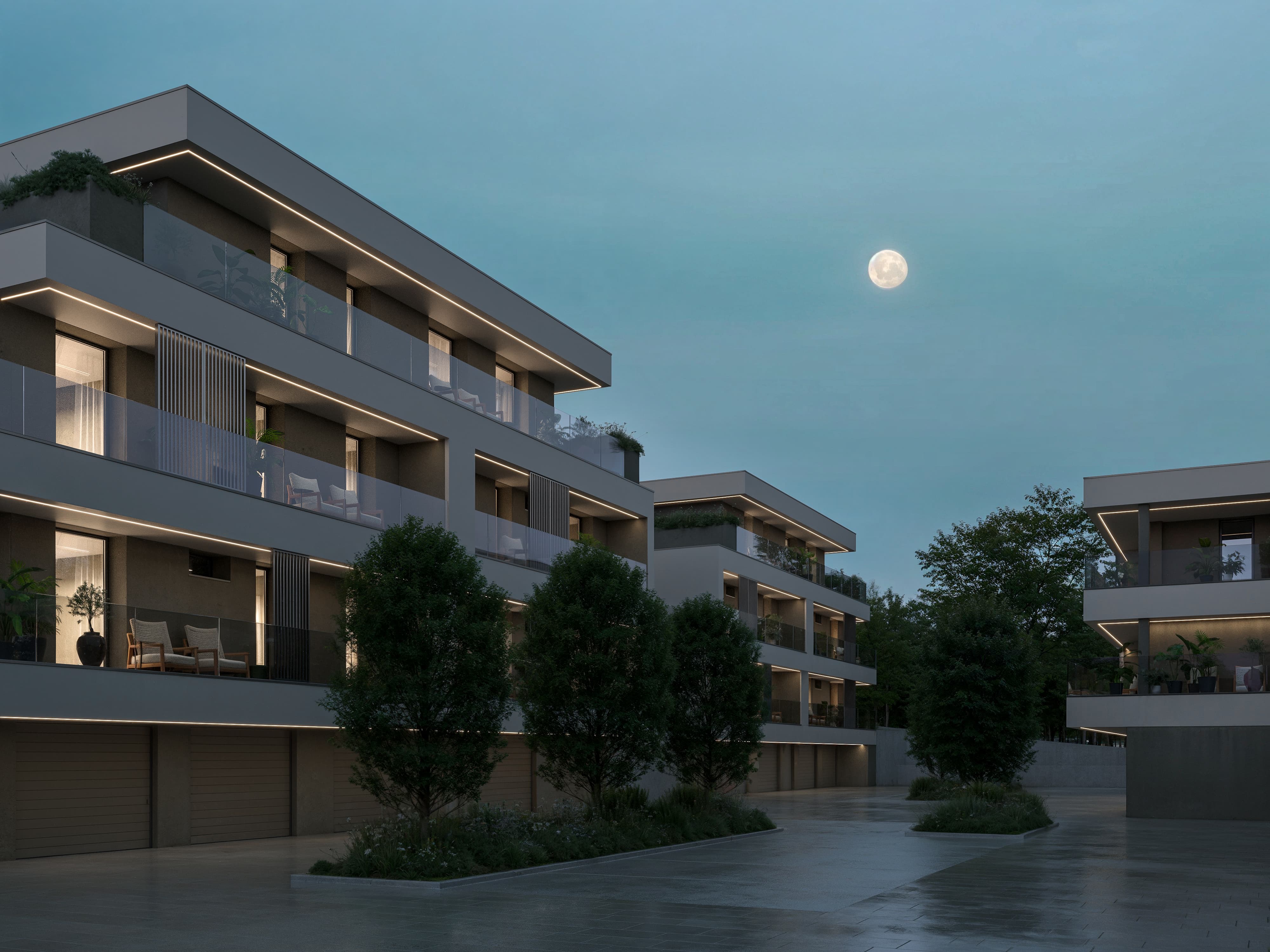Moonlit evening